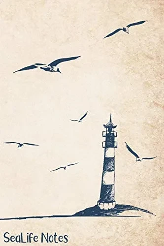 Sealife Notes: Ocean And Seaside Doodle Notebook For Sailors, Divers, Surfers, Campers And Beach-Lovers