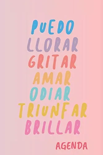Puedo Llorar Gritar Amar Odiar Triunfar Brillar Agenda: Tema Feminista Agenda Mensual Y Semanal + Organizador I A±O Escolar Agosto 2019 A Julio 2020 6 X 9 In (Spanish Edition)