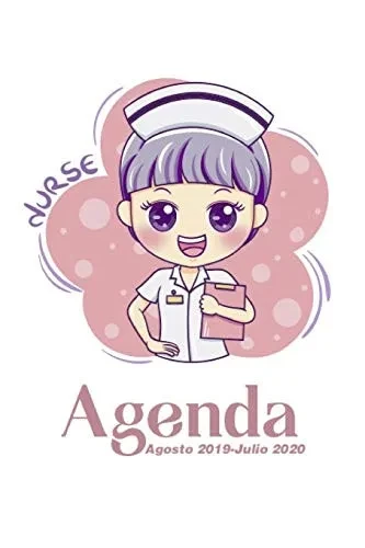 Agenda Agosto 2019 - Julio 2020: Tema Enfermeria Medicina Agenda Mensual Y Semanal + Organizador I Agosto 2019 A Julio 2020 6 X 9 In (Spanish Edition)