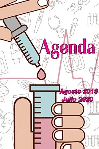 Agenda Agosto 2019 - Julio 2020: Tema Enfermeria Medicina Agenda Mensual Y Semanal + Organizador I Agosto 2019 A Julio 2020 6 X 9 In (Spanish Edition)