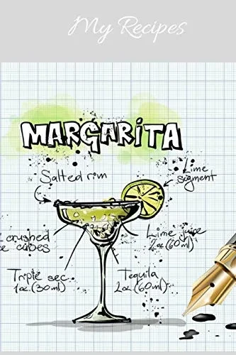 My Recipes: Notebook For My Own Cocktail Recipes Collection - Wide Ruled Line Paper