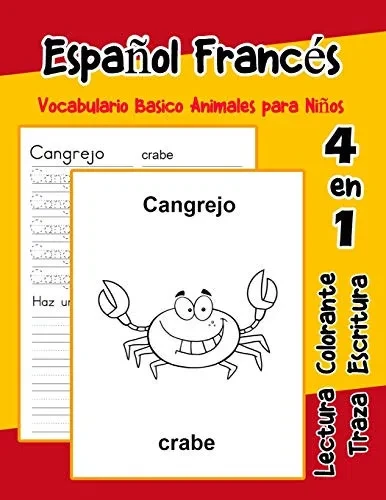 Espa±Ol Franc?s Vocabulario Basico Animales Para Ni±Os: Vocabulario En Espanol Frances De Preescolar K?nder Primer Segundo Tercero Grado (Vocabulario Animales Para Ni±Os En Espa±Ol) (Spanish Edition)