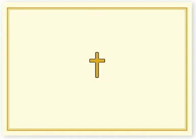Gold Cross Note Cards