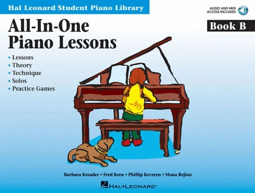 All-In-One Piano Lessons Book B: Book with Audio Access Included (Hal Leonard Student Piano Library (Songbooks))