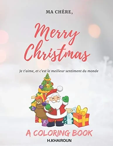 Merry Christmas: Coloring Book For Kids With Christmas Designs On A Wonderful Background For Kids