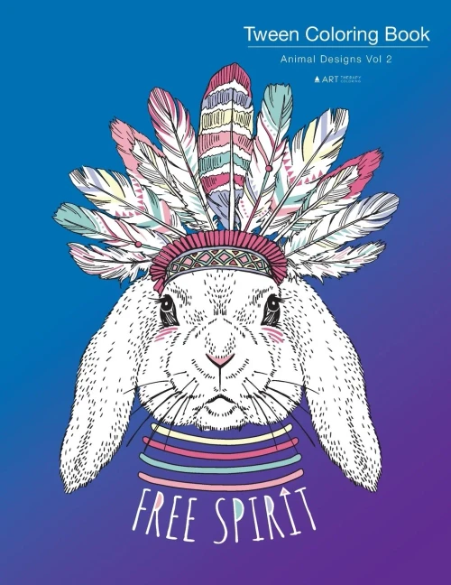Tween Coloring Book: Animal Designs Vol 2: Colouring Book For Teenagers, Young Adults, Boys, Girls, Ages 9-12, 13-16, Cute Arts & Craft Gift, Detailed Designs For Relaxation & Mindfulness