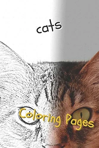 Cats: Beautiful Coloring Pages With Cats, Drawings, For Adults And For Girls - 9781090737717