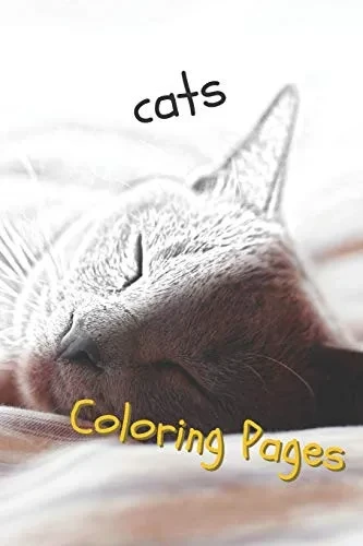 Cats: Beautiful Coloring Pages With Cats, Drawings, For Adults And For Girls - 9781090737793