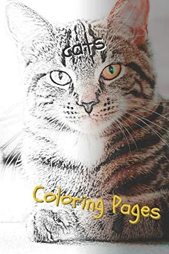 Cats: Beautiful Coloring Pages With Cats, Drawings, For Adults And For Girls - 9781090737809