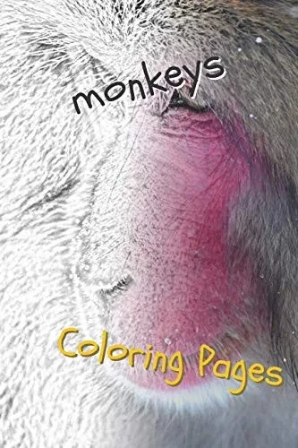 Monkeys Coloring Pages: Beautiful Coloring Pages For Adults Relaxation - 9781090740298