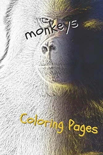 Monkeys Coloring Pages: Beautiful Coloring Pages For Adults Relaxation - 9781090740311