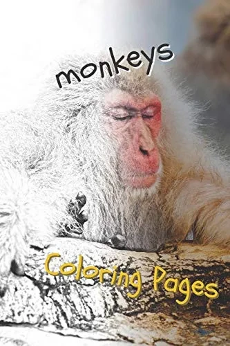 Monkeys Coloring Pages: Beautiful Coloring Pages For Adults Relaxation - 9781090740328