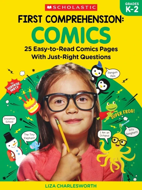 First Comprehension: Comics: 25 Easy-To-Read Comics With Just-Right Questions