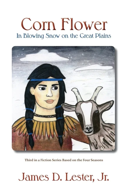 Corn Flower In Blowing Snow On The Great Plains, Third In A Fiction Series Based On The Four Seasons