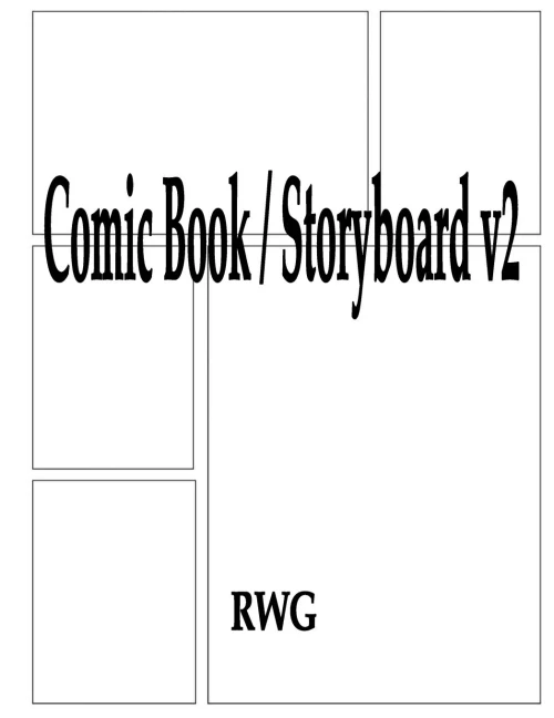 Comic Book / Storyboard V2: 50 Pages 8.5" X 11" - 9781684119646