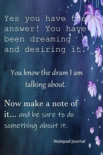 Yes you have the answer: design to inspires (Note pad with inspirational cover)