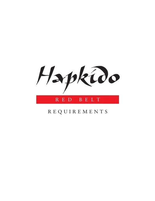 Hapkido: Red Belt Requirements (Hapkido Manuals)