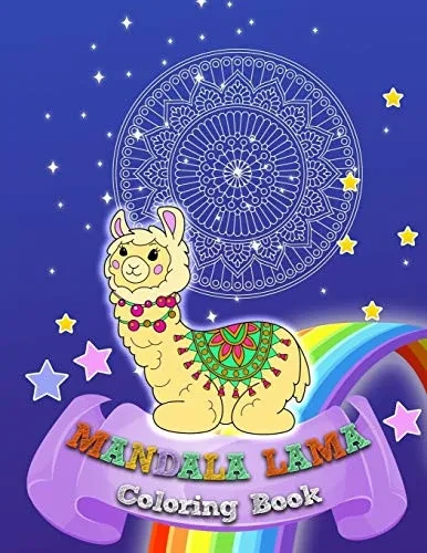 MANDALA -LAMA Coloring book: fpr kids and adults, relaxation, fun and creativity