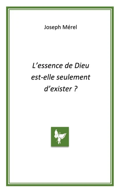 L'Essence De Dieu Est-Elle Seulement D'Exister (French Edition)