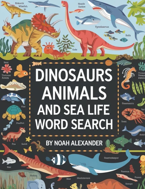 Dinosaurs Animals And Sea Life Word Search