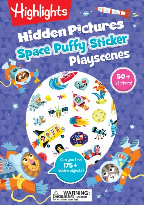 Space Hidden Pictures Puffy Sticker Playscenes (Highlights Puffy Sticker Playscenes)