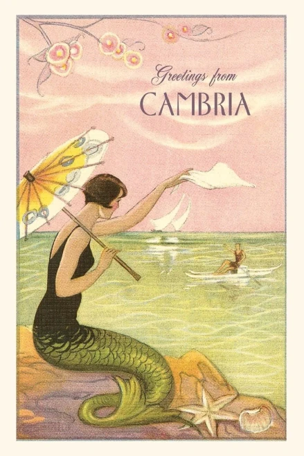 Vintage Journal Greetings From Cambria (Pocket Sized - Found Image Press Journals)