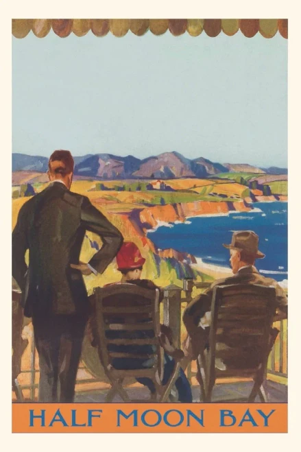 Vintage Journal Half Moon Bay (Pocket Sized - Found Image Press Journals)