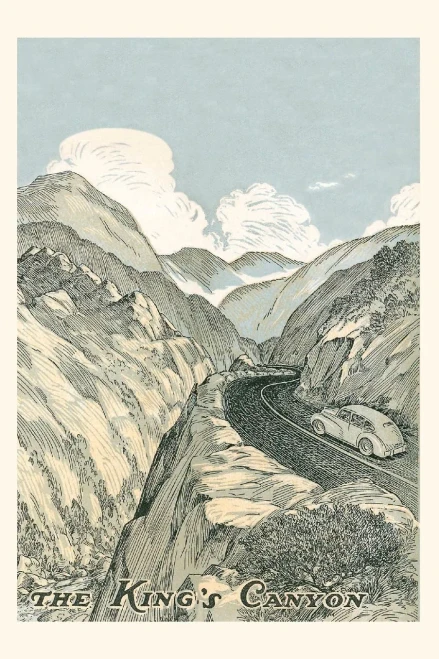 Vintage Journal King's Canyon Poster (Pocket Sized - Found Image Press Journals)