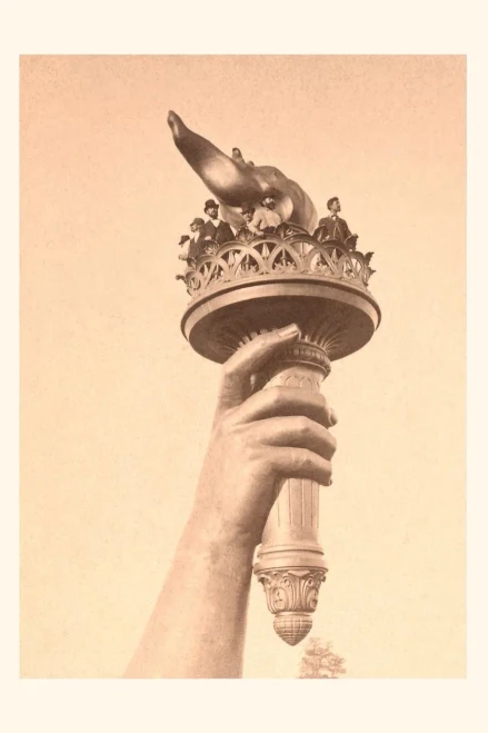 Vintage Journal Liberty's Torch (Pocket Sized - Found Image Press Journals)