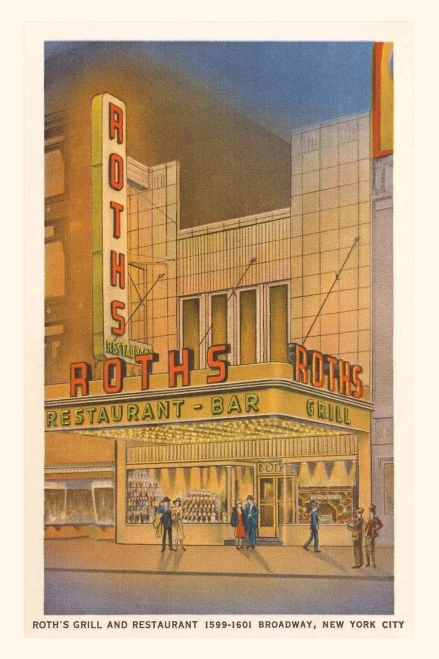 Vintage Journal Roth's Restaurant, New York City (Pocket Sized - Found Image Press Journals)