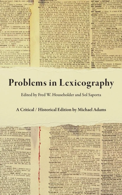 Problems In Lexicography: A Critical / Historical Edition (Well House Books)