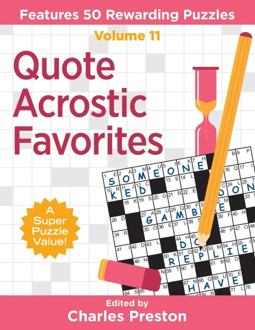 Quote Acrostic Favorites: Features 50 Rewarding Puzzles (Puzzle Books For Fun)