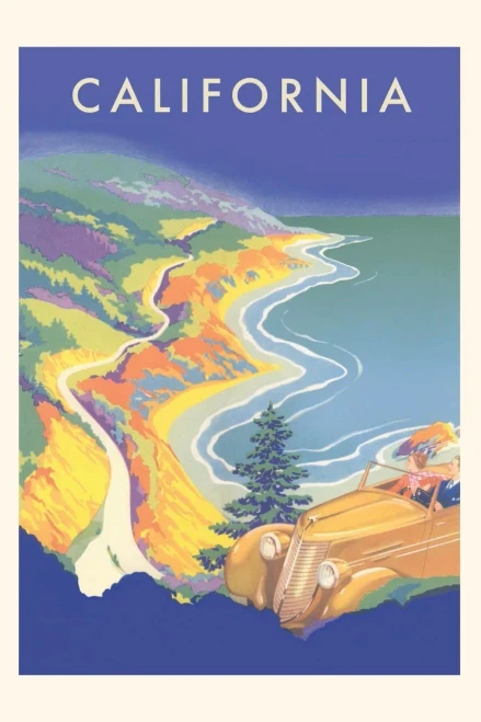 Vintage Journal California Travel Poster (Pocket Sized - Found Image Press Journals)