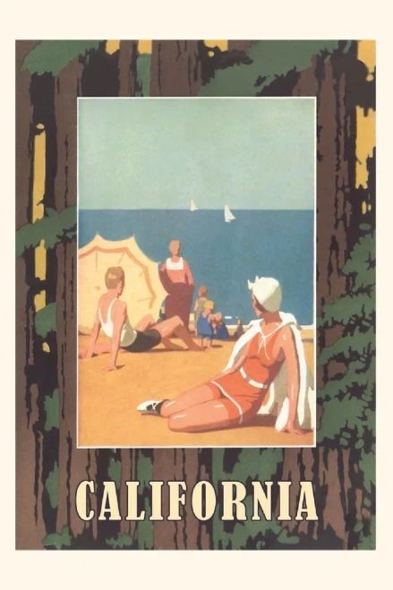 Vintage Journal California Travel Poster (Pocket Sized - Found Image Press Journals)