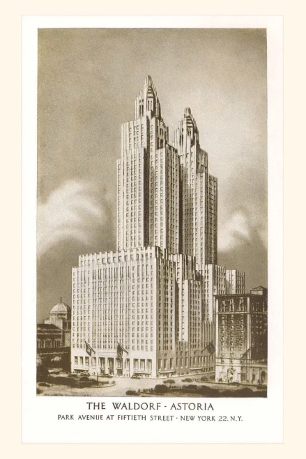 Vintage Journal Waldorf-Astoria Hotel, New York City (Pocket Sized - Found Image Press Journals)