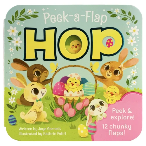 Peek-a-Flap Hop - Children's Lift-a-Flap Board Book Gift for Easter Basket Stuffers, Ages 2-6 (Peek-A-Flap Board Book)