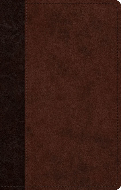 Esv Large Print Thinline Reference Bible (Trutone, Brown/Walnut, Timeless Design)