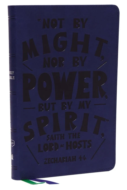 Kjv, Thinline Youth Edition Bible, Verse Art Cover Collection, Leathersoft, Blue, Red Letter, Comfort Print: Holy Bible, King James Version