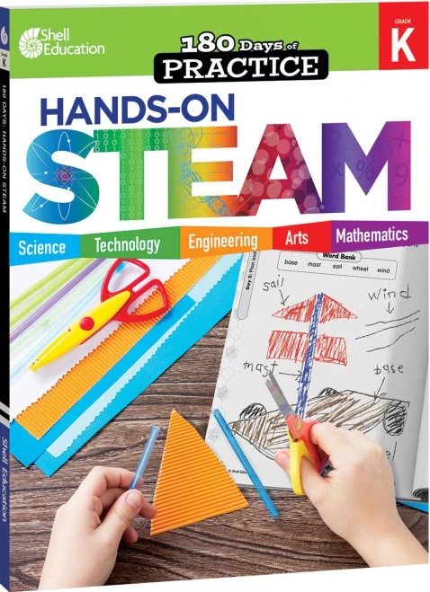 180 Days: Hands-On Steam: Grade K (180 Days Of Practice)