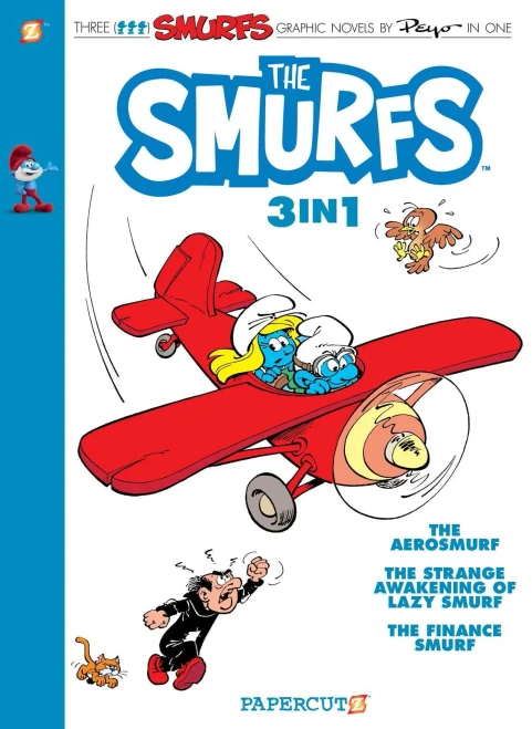 The Smurfs 3-In-1 #6: Collecting The Aerosmurf, The Strange Awakening Of Lazy Smurf, And The Finance Smurf (The Smurfs Graphic Novels, 6)