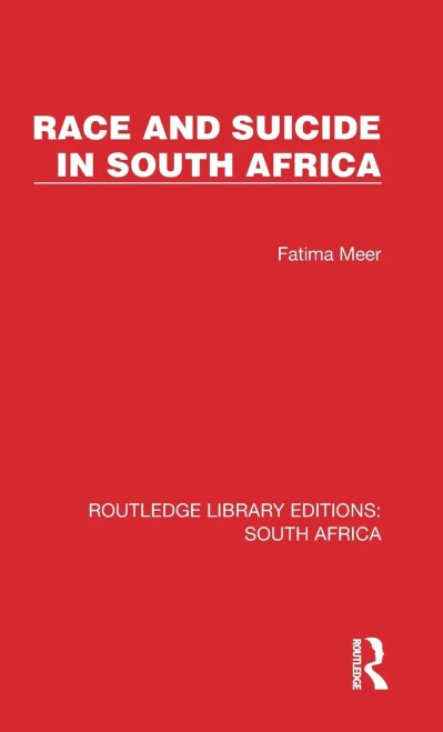 Race and Suicide in South Africa (Routledge Library Editions: South Africa)