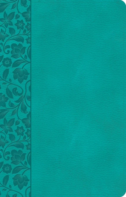 CSB Large Print Personal Size Reference Bible, Teal LeatherTouch, Indexed
