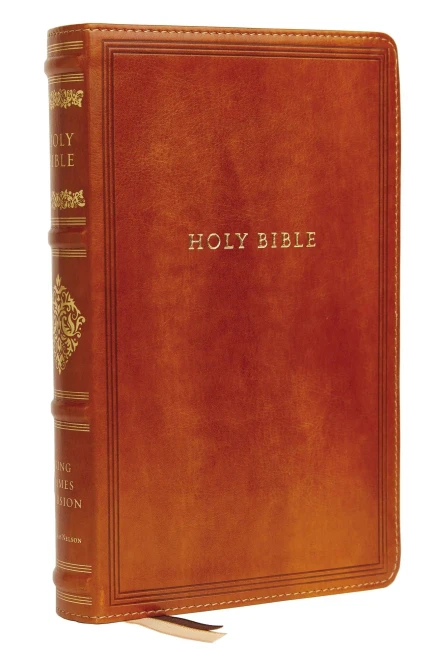 KJV, Personal Size Reference Bible, Sovereign Collection, Leathersoft, Brown, Red Letter, Comfort Print: Holy Bible, King James Version