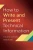 How To Write And Present Technical Information