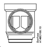 148B5903 Danfoss Check & stop valve, SCA-X 80 - Invertwell - Convertwell Oy Ab