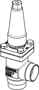 148B5605 Danfoss Hand operated regulating valve, REG-SB 40 - automation24h