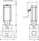 027H4002 Danfoss Motor operated valve, ICM 40-A - automation24h