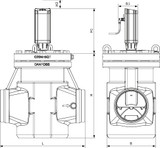 027H7171 Danfoss Motor operated valve, ICM 150 - automation24h