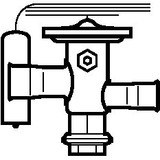 068U2234 Danfoss Thermostatic expansion valve, TUA - automation24h