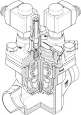 027H2308 Danfoss Pilot operated servo valve, ICSH-25 - automation24h